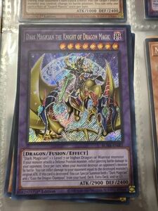 Yugioh! Dark Magician the Knight of Dragon Magic - BLMR-EN001 - Quarter Century 海外 即決