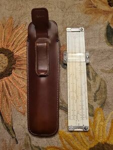 Pickett Model N600-T 6" Log Log Slide Rule & Leather Holster-Vintage-VG 海外 即決