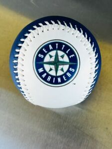 Seattle Mariners Baseball Blue and White Baseball by Fotoball 海外 即決