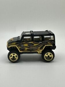 2008 Hot Wheels Hummer H2 Black w/ Gold Flame General Motors Multipack Exclusive 海外 即決