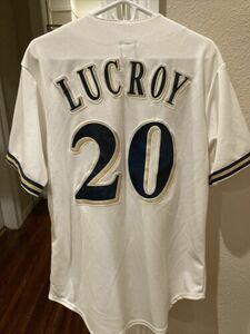 VINTAGE MLB BREWERS Jonathan Lucroy Jersey MENS Med FREE SHIPPING 海外 即決
