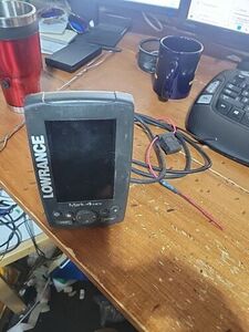 Lowrance Mark 4 Hybrid Dual Imaging HDI FishFinder Head Unit And Powercord Only 海外 即決