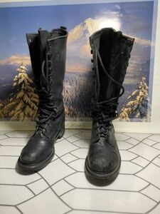 Military Knee Height Lace Up Steel Toe Boots Biltrite Sz 8 D 海外 即決