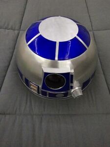 Disney Parks Star Wars Galaxy's Edge 10” R2-D2 Droid Head Metal Serving Bowl New 海外 即決