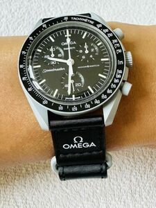 OMEGA x Swatch Speedmaster MoonSwatch Men's Black Watch - SO33M100 【ship Now】 海外 即決