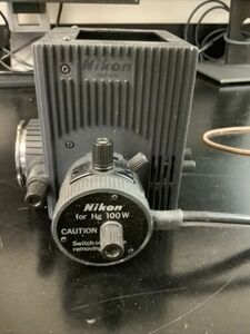 Nikon Hg 100W Illuminator Lamp House For Diaphot Fluorescence Microscope 海外 即決