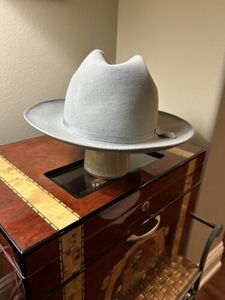 Stetson 3X Beaver Open Road Hat Size 7 3/8 海外 即決