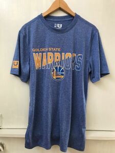 Golden State Warriors Basketball Net-Dri Blue Heather Shirt Top M 海外 即決