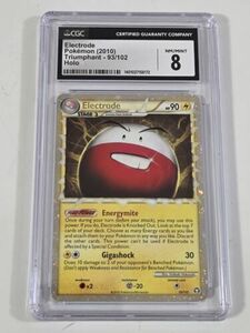 2010 Electrode ポケモン Triumphant Holo CGC 8 海外 即決