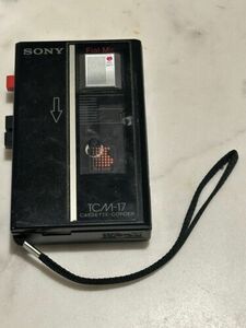 Sony Walkman TCM-17 CASSETTE-CORDER Player Recorder w/Flat Mic Parts ONLY -READ- 海外 即決
