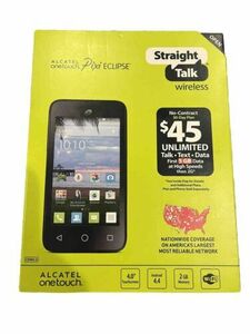 New Sealed Straight Talk Alcatel OneTouch Pixi Eclipse 4" 2GB Prepaid Smartphone 海外 即決