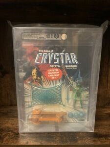 AFA 80 Archival Grade 1982 Remco Saga of Crystar Catapult Action Playset Warrior 海外 即決