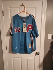 100% Authentic Mitchell & Ness 1980 Steve Carlton Phillies Jersey Sz 52 XXL 海外 即決