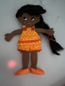 Ideal Flatsy TRIXIE 5” AA Doll In Original Orange Outfit Vintage 1969 海外 即決