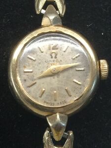 GORGEOUS VINTAGE OMEGA GOLD WATCH RUNS GREAT 11.4g 17 JEWELS Great Gift Idea 海外 即決