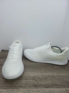Kizik Lima Hands フリー Men 12 White Knit Athletic ランニング Shoes Sneakers EUC 海外 即決