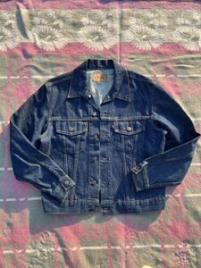 Levis Type 3 True Vintage 60s 70s Denim Jacket 1960s DARK BLUE 44 海外 即決