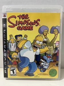 The Simpsons Game (Sony PlayStation 3, 2007) Complete In Box 海外 即決