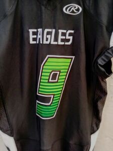 Nick Foles Rawlings Pro Philadelphia Eagles #9 Football Jersey Men's M FJ147 海外 即決