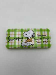 '58 United Feature Syndicate Hallmark Peanuts Snoopy Tin Pencil Case JAPAN Made 海外 即決