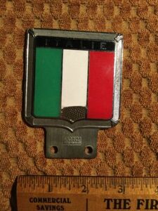 Vintage Italie Italy Automobile Car Badge By J.R. Gaunt London Made In England 海外 即決