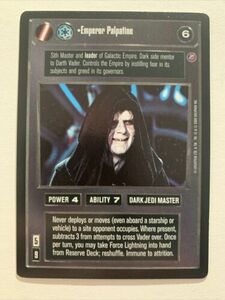 Star Wars CCG Emperor Palpatine Death Star II Ultra Rare 海外 即決