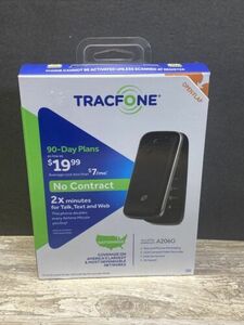 TRACFONE ALCATEL ONE TOUCH A206G FLIP PHONE - BLACK - NEW 海外 即決