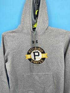 Pittsburgh Pirates Hoodie Mens XXL Heather Gray Under Armour Sweatshirt Pullover 海外 即決