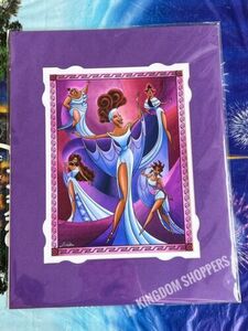 2023 Disney Print Larissa Marantz Hercules The Magnificent Muses Print 14” x 18” 海外 即決