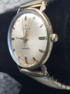 GORGEOUS VINTAGE HAMILTON AUTOMATIC 10K GOLD WATCH RUNS GREAT NO DISAPPOINTMENTS 海外 即決