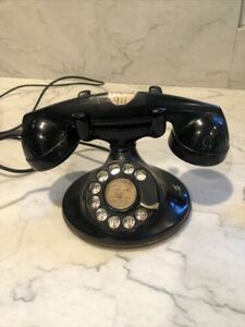 Vintage Western Electric D1 Rotary Dial Desk Telephone Phone Handset 海外 即決