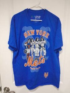 Liquid Blue New York Mets Kiss “Dressed To Kill” Shirt Size XL 海外 即決