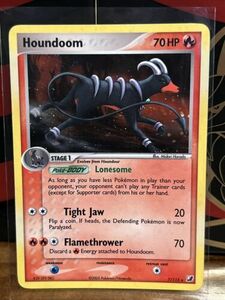 2005 ポケモン - EX Unseen Forces Houndoom Holo #7 w6k 海外 即決