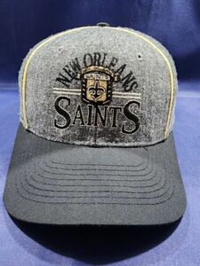 Vintage New Orleans Saints The Game Hat Gray Wool Blend Snapback Cap 海外 即決
