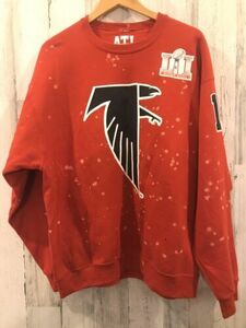 Atlanta Falcons Custom Julio Jones Superbowl Sweatshirt Distressed 海外 即決