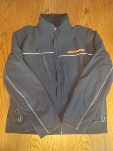 Harley Davidson Soft Shell Jacket/L/Polyester/Blk/97373-07Vm Men'S Wear 海外 即決