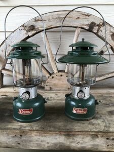 Pair Coleman Lanterns 1968 220F 228F Untested P or R 海外 即決