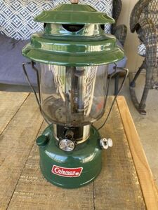 1979 Coleman Green Double Mantle Light Lantern Camping Outdoor 海外 即決