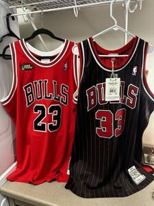 Michael Jordan/Scottie Pippen Jerseys Authentic Mitchell N Ness 海外 即決