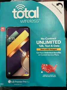 Total Wireless Prepaid LG Premier Pro Plus - 32GB - Mirrored Black 海外 即決