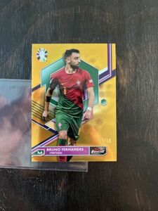 2023 TOPPS FINEST ROAD TO UEFA EURO Bruno Fernandez GOLD Refractor Portugal /50 海外 即決