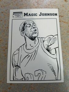 Magic Johnson Los Angeles Lakers Personality Comics Card Blank Back (c) 海外 即決