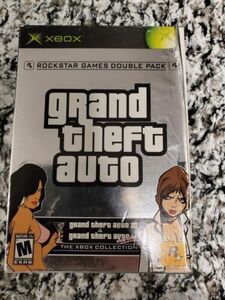 Grand Theft Auto Double Pack GTA III & Vice City With Manuals & One Map XBOX 海外 即決