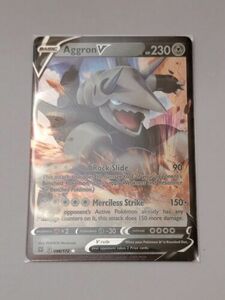 ポケモン TCG Aggron V Sword & Shield: Brilliant Stars 096/172 Holo Ultra Rare 海外 即決