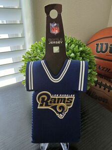 Official NFL Los Angeles Rams Bottle Jersey Koozie Blue Foam *New* 海外 即決