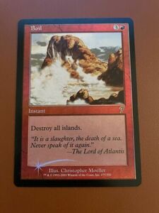 Magic The Gathering - Boil FOIL 7th Edition NM Red Uncommon - NEVER PLAYED 海外 即決