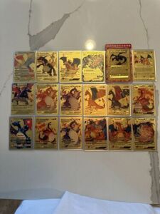 Charizard V Gold Metal ポケモン Card Collectible/Gift/Display 海外 即決