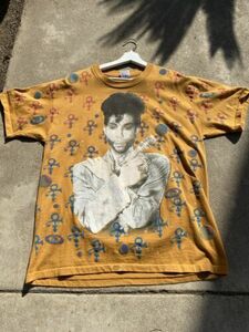 Vintage 90s 1993 Anvil Prince All Over Print T-Shirt Gold Band Tee Sz XL RARE! 海外 即決