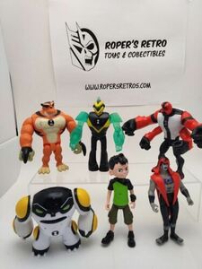 Cartoon Network Playmates Lot of 6 Ben 10 Action Figure Light up Chest 海外 即決