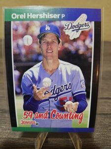 1989 Donruss Orel Hershiser #648 Los Angeles Dodgers 海外 即決